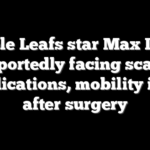 Maple Leafs star Max Domi reportedly facing scary complications, mobility issues after surgery