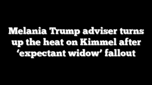 Melania Trump adviser turns up the heat on Kimmel after ‘expectant widow’ fallout