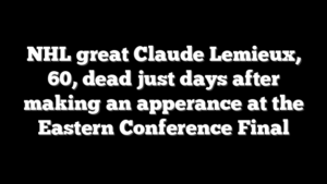 NHL great Claude Lemieux, 60, dead just days after making an apperance at the Eastern Conference Final