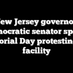 New Jersey governor, Democratic senator spend Memorial Day protesting ICE facility