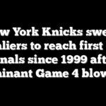 New York Knicks sweep Cavaliers to reach first NBA Finals since 1999 after dominant Game 4 blowout