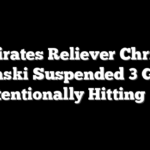 Pirates Reliever Chris Devenski Suspended 3 Games for Intentionally Hitting Batter
