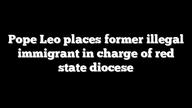 Pope Leo places former illegal immigrant in charge of red state diocese