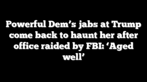 Powerful Dem’s jabs at Trump come back to haunt her after office raided by FBI: ‘Aged well’