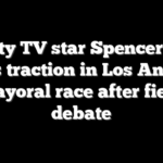 Reality TV star Spencer Pratt gains traction in Los Angeles mayoral race after fiery debate
