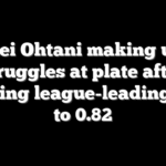 Shohei Ohtani making up for struggles at plate after lowering league-leading ERA to 0.82