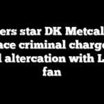 Steelers star DK Metcalf will not face criminal charges for viral altercation with Lions fan