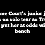 Supreme Court’s junior justice goes on solo tear as Trump fights put her at odds with the bench