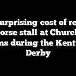 The surprising cost of renting a horse stall at Churchill Downs during the Kentucky Derby