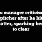 Tigers manager criticizes his own pitcher after he hit Red Sox batter, sparking benches to clear