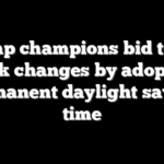 Trump champions bid to nix clock changes by adopting permanent daylight saving time