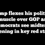 Trump flexes his political muscle over GOP as Democrats see midterm opening in key red state