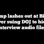 Trump lashes out at Biden over suing DOJ to hide interview audio files