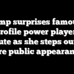 Trump surprises famously low-profile power player with tribute as she steps out for rare public appearance