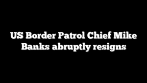 US Border Patrol Chief Mike Banks abruptly resigns