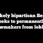 Unlikely bipartisan Senate duo seeks to permanently ban ex-lawmakers from lobbying