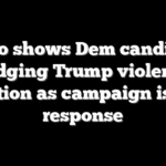 Video shows Dem candidate dodging Trump violence question as campaign issues response