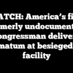 WATCH: America’s first ‘formerly undocumented’ congressman delivers ultimatum at besieged ICE facility