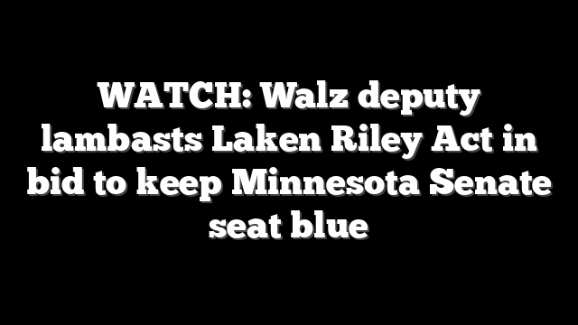 WATCH: Walz deputy lambasts Laken Riley Act in bid to keep Minnesota Senate seat blue