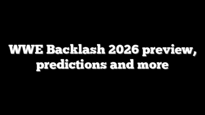 WWE Backlash 2026 preview, predictions and more