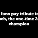 WWE fans pay tribute to Kyle Busch, the one-time 24/7 champion