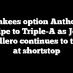 Yankees option Anthony Volpe to Triple-A as Jose Caballero continues to thrive at shortstop