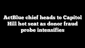 ActBlue chief heads to Capitol Hill hot seat as donor fraud probe intensifies