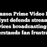 Amazon Prime Video NFL analyst defends streaming services broadcasting but understands fan frustration