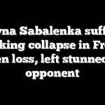 Aryna Sabalenka suffers shocking collapse in French Open loss, left stunned by opponent