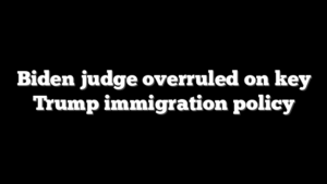 Biden judge overruled on key Trump immigration policy