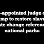 Biden-appointed judge orders Trump to restore slavery, climate change references at national parks