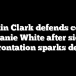 Caitlin Clark defends coach Stephanie White after sideline confrontation sparks debate