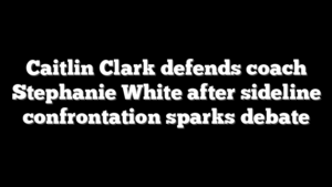 Caitlin Clark defends coach Stephanie White after sideline confrontation sparks debate