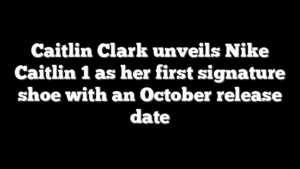 Caitlin Clark unveils Nike Caitlin 1 as her first signature shoe with an October release date