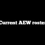Current AEW roster