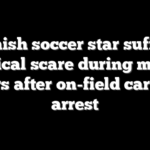 Danish soccer star suffers medical scare during match years after on-field cardiac arrest