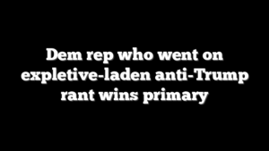 Dem rep who went on expletive-laden anti-Trump rant wins primary