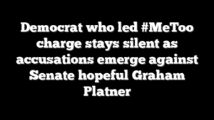 Democrat who led #MeToo charge stays silent as accusations emerge against Senate hopeful Graham Platner