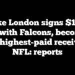 Drake London signs $141M deal with Falcons, becoming third highest-paid receiver in NFL: reports