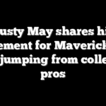 Dusty May shares his excitement for Mavericks job after jumping from college to pros