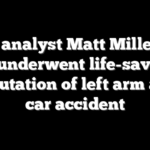 ESPN analyst Matt Miller says he underwent life-saving amputation of left arm after car accident