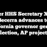 Former HHS Secretary Xavier Becerra advances to California governor general election, AP projects
