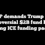 GOP demands Trump kill controversial $2B fund before reviving ICE funding package