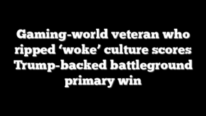 Gaming-world veteran who ripped ‘woke’ culture scores Trump-backed battleground primary win