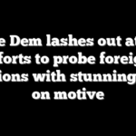 House Dem lashes out at GOP efforts to probe foreign donations with stunning claim on motive