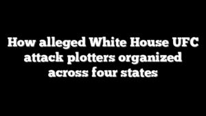How alleged White House UFC attack plotters organized across four states