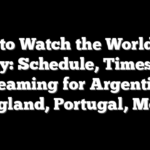 How to Watch the World Cup Today: Schedule, Times, TV, Streaming for Argentina, England, Portugal, More