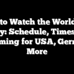 How to Watch the World Cup Today: Schedule, Times, TV, Streaming for USA, Germany, More