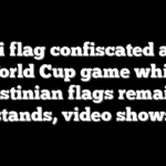 Israeli flag confiscated at Iran World Cup game while Palestinian flags remain in stands, video shows