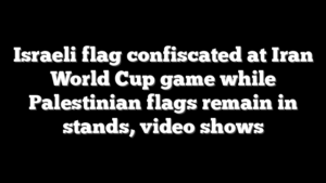 Israeli flag confiscated at Iran World Cup game while Palestinian flags remain in stands, video shows
